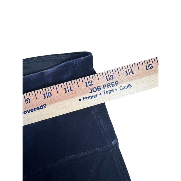 Spanx Womens Medium Blue Velvet Pull On Leggings Skinny High Rise Going Out - Picture 5 of 7